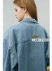 Chemisiers pour femmes Chemises FSLE Mode Casual Denim Shirt Femmes Automne All-match Revers Top Design Sens Manches Longues Coton Femme Blouses 230204