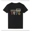 Women's T Shirts Vintage Made In 1976 Limited Edition Tape Case Funny Women Shirt 46th 46 Years Old Birthday Fashion Tshirt Wife Mother Gift