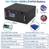 48V 200Ah LiFePO4 Battery 10KW Rack Pack CAN/RS485 Communication 32 Parellel 102% Capacity 6000 Cycle PC Monitor DE PL No TA