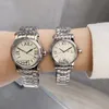 Movimento al quarzo 36mm 30mm Orologi elettronici da donna in acciaio inossidabile pieno Orologio da polso classico stile coppia Regali aziendali casual Orologi di lusso