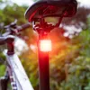 Cykelbelysningar ThinkRider Smart Bicycle Tail bakljus Auto Stopp Broms IPX6 Vattentät USB -laddningscykling Ljus LED 120 lm 230204
