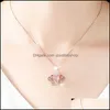 Collane con ciondolo Oceano Cuore Amore Collana Girocollo con ciondoli per donne Ragazze San Valentino Regalo di compleanno Cristalli corona Yzedibleshop Dr Dhkwu