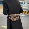 حقائب الخصر المرأة عالية الجودة قماشية حزمة الصدر أزياء الفهد طباعة الكتف فاني الحزام توريند الخريف 230204