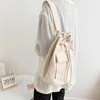 Abendtaschen Casual Canvas Baumwolltasche Japan Frauen Eimer Weibliche Handtasche Mittlere Kordelzug Damen Einzelne Schulter Gesamter Verkauf