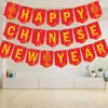 Décoration de fête, bannière de l'année chinoise, décoration murale suspendue pour Festival de printemps, banderole pour salon