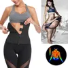 Waist and Abdominal Shapewear Women Latex Trainer Body Shaper Corsets with Zipper Cincher Corset Top Slimming Belt Black Shapers Plus Size 0719