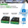 24v 140Ah LiFePo4 Battery Pack With Bluetooth 8S100A BMS Lithium Iron Phosphate IPX5 Solar Batterie For RV Boat