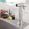 Robinets de cuisine, pulvérisateur extractible, robinet d'eau avec tuyau Flexible et support en acier inoxydable 304