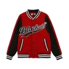 Kvinnors jackor harajuku stil broderade män kvinnor vår trend amerikansk baseball uniform lös retro streetwear jacka par topp