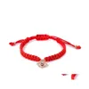 Charm-Armbänder, rotes Schnur-Armband, böser Blick, viel Glück, Amet-Schutz-Armband, Yzedibleshop, Drop-Lieferung, Schmuck Dhfjt