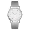 Wristwatches Simple Ultra-thin Women Watch Fashion Big Dial Quartz Wristwatch Steel Mesh