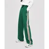 Calças femininas Capris Toyouth Women Women Sweatpantes Sorto Autumn Cantura Straight Troushers Gradiente verde Febbing Casual Streetwear Calças 230203