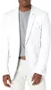 Abiti da uomo Blazer Tailleur Khaki Blazer Set Notch Risvolto Abiti da sposa Business Party Wear 2 pezzi Giacca Pantaloni bianchi AbbigliamentoM