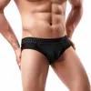 Slip Sexy hommes slip respirant Ultra mince lisse glace-soie été dos nu sous-vêtements Ropa intérieur Hombre