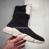 2022 Fashion Sock Trainers Womens Mens Runned Running Shoes Beige Black Red Volt Clearsole Tripler Etoile Vintage Sneakers Boots Size 36-45 B9