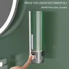 Flytande tvåldispenser 450 ml manuell väggmonterad badrum flytande tvål dispenser tvätt hand sanitizer familj el dusch gel badrum tillbehör 230203
