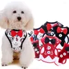 Hondenkragen gepersonaliseerde kraag puppy puppy huisdier kabelboom vest bowtie en riem set walk honden huisdieren accessoires