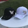 Ballkappen 2023 Damen Chinesischer Stil Stickerei Gebogene Krempe Frühling und Sommer Sonnenhüte Street Fashion All-Match Herren Baseballmütze