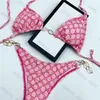 2023 Gemengde Luxe merken Dames Ontwerpers Bikini's Sets Sexy Duidelijke bandvorm Badpakken Dames Badpakken Zwemkleding Strand Dames Zwemkleding Biquini