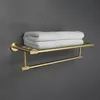 Badaccessoire set goud geborstelde badkamer accessoires hardware set handdoekstaaf railhouder robe haak haak haak schotel hanger plank toiletborstel 230203