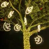 Strings Moon Star Shape Hanging Light Christmas Tree Fairy String Lights Outdoor Garland Party Backyard