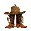 Party Decoration Arcylic Cowboy Hangings Car Ornament Personalized Boots And Hat Christmas Tree For Cowgirl