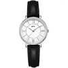 Montres-bracelets TPW 32mm Montres pour femmes Boîtier plaqué or Bracelet en cuir PU