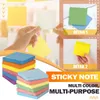 Notes 12packs 100 Sheets Color Paper Memo Pad Sticky Notes Bookmark Point It Marker Memo Sticker Office School Supplies Notebooks 230203