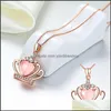 Collane con ciondolo Oceano Cuore Amore Collana Girocollo con ciondoli per donne Ragazze San Valentino Regalo di compleanno Cristalli corona Yzedibleshop Dr Dhkwu