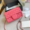 Designer-Tasche Schultertasche Damen Taschen Handtaschen Taschen Tragetasche schwarzes Kalbsleder klassische diagonale Streifen gesteppte Ketten Geschenk Großhandel Reisegroßhandel Reiseeinkauf