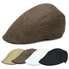 Berets Mens Womens Duckbill Cap Ivy Driving Sun Flat Cabbie Sboy Hat Unisex Berets1