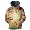 Herrtröjor Cloudstyle Autumn Mens Hoodie 3D Tryckt Halloween Style Full Hooded Sweatshirt Långärmad Pullover Streetwear Polyester