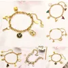 Cadenas de pulseras de diseñador Classic Never Fade Women Bangle 18K Gold Sedicent Acero inoxidable Amantes de cristal Regalos de pulsera Joyería de diseñador de diseñador ZG1324