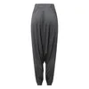 Pantaloni attivi Felpa da yoga da donna in cotone nero Sport Casual Alta moda Tinta unita Petite