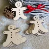 Decoraciones navideñas Copos de nieveDeerTree Colgantes de madera Adornos Fiesta Árbol de Navidad Regalos para niños 10PCS