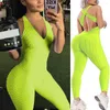 Actieve sets Legging Feminina dames sportpak jumpsuit sexy mouwloze tracksuit yoga set backless gym running sportkleding kleding