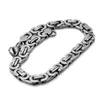 Pulseira de pulseiras de link Bracelete de amumiu para homens Curb Chain Cuba Chain Stoneless Mens Womens Chains Davieslee Jóias B098