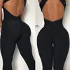 Actieve sets Legging Feminina dames sportpak jumpsuit sexy mouwloze tracksuit yoga set backless gym running sportkleding kleding