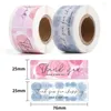 Geschenkwikkeling 120 stks Pink Bedankt voor uw bestelstickers Labels Box Verpakking Envelope afdichting Small Business Decoration Sticker