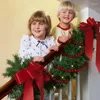 装飾的な置物7フィートウッドビーズガーランド農家の家の装飾カントリークリスマスツリー自由hoho装飾マントル壁ぶら下がっている祈りのビーズ