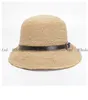 ワイドブリム帽子3PCSデザイナー女性FODABLE RAFFIA STRAW BACKET PU BAND SPRIST SUMMER LADIESポケットビーチサンキャップ卸売