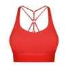 lu-348 soutien-gorge de sport sous-vêtements pour femmes ourlet antidérapant ceinture fine beau dos Yoga débardeurs vêtements de sport