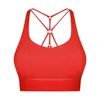 lu-348 Reggiseno sportivo Intimo da donna Orlo antiscivolo Cintura fine Bellissima schiena Yoga Canotte Abbigliamento da palestra