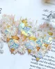 Wrap glassico Vintage Glazed Place Laser Gust Shiny Shiny Washi Piet per la creazione di adesivi decorativi per lo scrapbooking fai -da -te