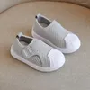 Athletic Shoes Spring And Autumn Boys Girls Non-Slip Soft Bottom Toddler Breathable Shell-Toe Children's Flying Knitting