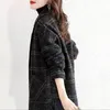 Vestes pour femmes 2023 automne hiver mode veste femmes décontracté lâche coréen Plaid laine manteau femme Simple tempérament tout match dames