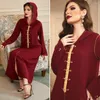 Abbigliamento etnico Abaya Dubai Turchia Kaftan Hijab Abito musulmano Islam Diamond Maxi Abaya per le donne Robe Musulman De Mode Djellaba Femme