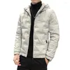 Men's Down Jacket Short 2023 Thickened Korean Version Winter Warm And Handsome Hooded Coat Fashion