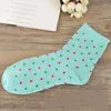 Chaussettes classiques pour femmes, printemps, été, automne, hiver, motif à pois, couleurs acidulées, costumes pour 36 à 42 Yards, chaussettes mignonnes, 10 couleurs