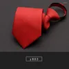 Bow Ties 2023 Wysokiej jakości marka Moda Business Striped Zipper 8 cm krawat oblubieńca